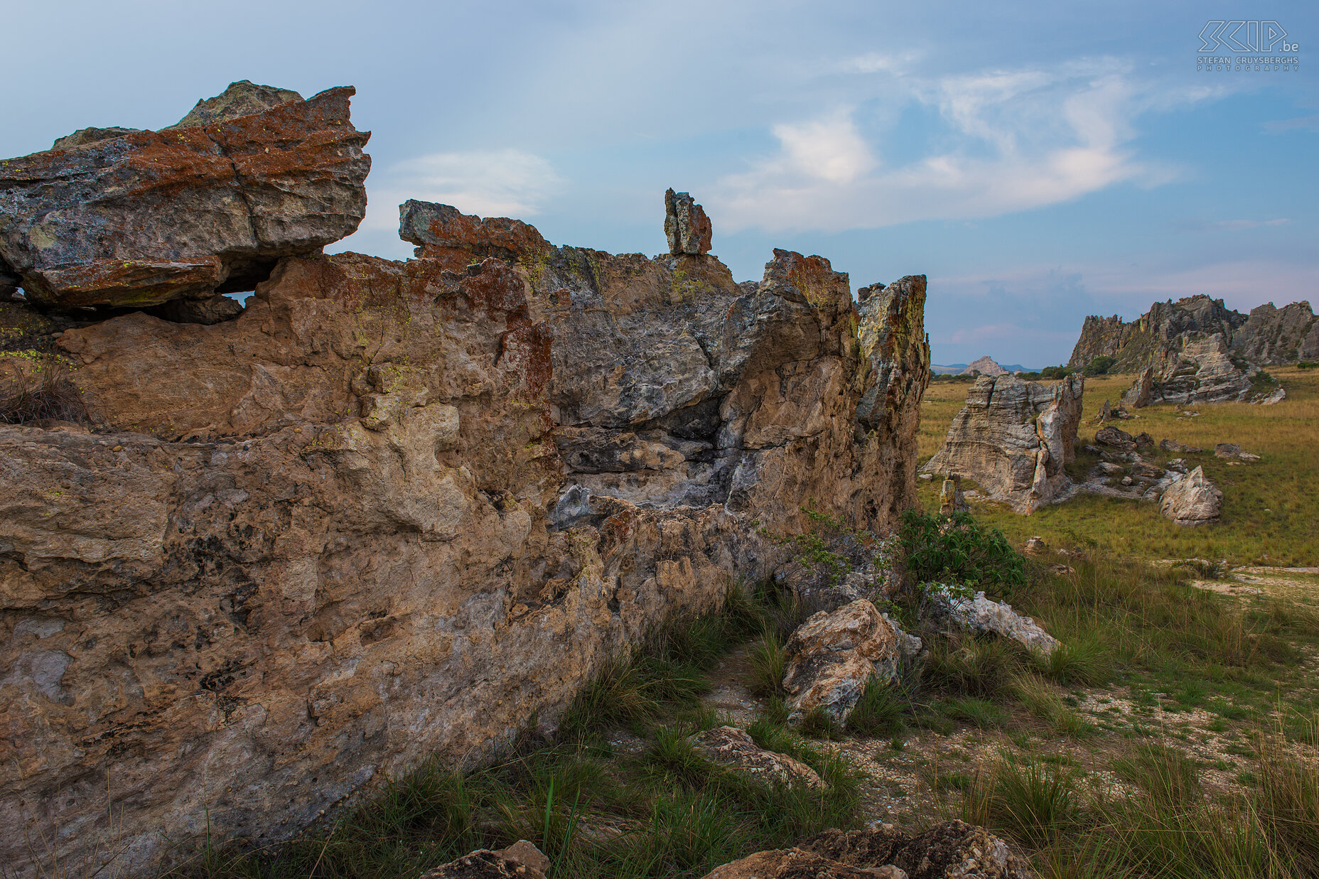 Isalo - The window The impressive rock formations near the well know location 'The window/ La fenêtre' in Isalo national park. Stefan Cruysberghs